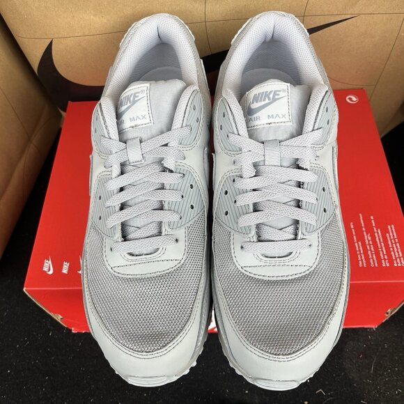 NEW Nike Air Max 90 “Recraft” Triple Wolf Grey CN8490 001 Men Size 12 - Picture 3 of 6
